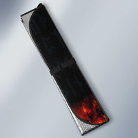 Viking Valhalla Auto Sun Shade Norseman and Burning Battlefield - Wonder Print Shop