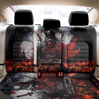 Viking Valhalla Back Car Seat Cover Norseman and Burning Battlefield - Wonder Print Shop