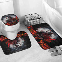 Viking Valhalla Bathroom Set Norseman and Burning Battlefield - Wonder Print Shop
