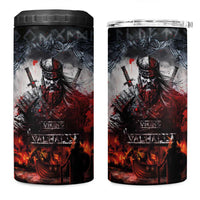 Viking Valhalla 4 in 1 Can Cooler Tumbler Norseman and Burning Battlefield - Wonder Print Shop