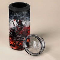 Viking Valhalla 4 in 1 Can Cooler Tumbler Norseman and Burning Battlefield - Wonder Print Shop