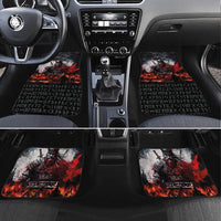 Viking Valhalla Car Mats Norseman and Burning Battlefield - Wonder Print Shop