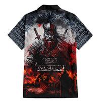 Viking Valhalla Family Matching Mermaid Dress and Hawaiian Shirt Norseman and Burning Battlefield - Wonder Print Shop