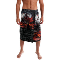 Viking Valhalla Lavalava Norseman and Burning Battlefield - Wonder Print Shop
