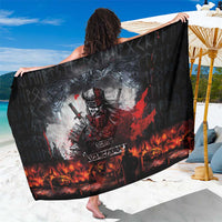 Viking Valhalla Sarong Norseman and Burning Battlefield - Wonder Print Shop