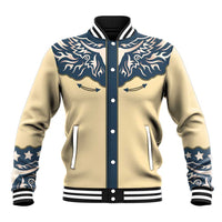 Vintage Western Yoke Shirt Ornament Style Baseball Jacket - Wonder Print Shop
