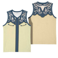 Vintage Western Yoke Shirt Ornament Style Basketball Jersey - Wonder Print Shop