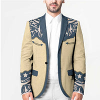 Vintage Western Yoke Shirt Ornament Style Blazer - Wonder Print Shop