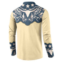 Vintage Western Yoke Shirt Ornament Style Button Sweatshirt - Wonder Print Shop