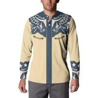 Vintage Western Yoke Shirt Ornament Style Button Sweatshirt - Wonder Print Shop