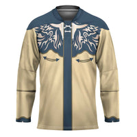 Vintage Western Yoke Shirt Ornament Style Hockey Jersey - Wonder Print Shop