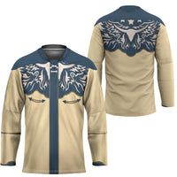 Vintage Western Yoke Shirt Ornament Style Hockey Jersey - Wonder Print Shop