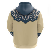 Vintage Western Yoke Shirt Ornament Style Hoodie - Wonder Print Shop