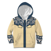 Vintage Western Yoke Shirt Ornament Style Kid Hoodie - Wonder Print Shop