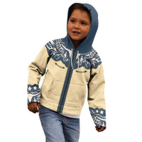 Vintage Western Yoke Shirt Ornament Style Kid Hoodie - Wonder Print Shop