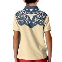 Vintage Western Yoke Shirt Ornament Style Kid Polo Shirt - Wonder Print Shop