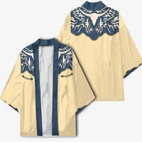 Vintage Western Yoke Shirt Ornament Style Kimono - Wonder Print Shop