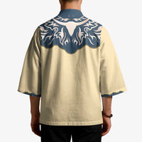 Vintage Western Yoke Shirt Ornament Style Kimono - Wonder Print Shop