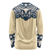 Vintage Western Yoke Shirt Ornament Style Long Sleeve Shirt - Wonder Print Shop