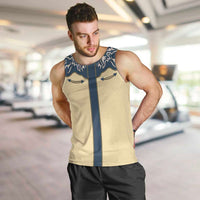 Vintage Western Yoke Shirt Ornament Style Men Tank Top - Wonder Print Shop