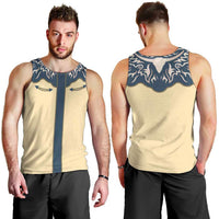 Vintage Western Yoke Shirt Ornament Style Men Tank Top - Wonder Print Shop