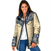 Vintage Western Yoke Shirt Ornament Style Padded Jacket - Wonder Print Shop