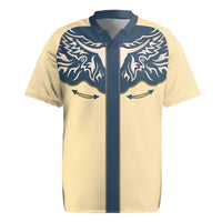 Vintage Western Yoke Shirt Ornament Style Rugby Jersey - Wonder Print Shop