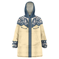Vintage Western Yoke Shirt Ornament Style Wearable Blanket Hoodie - Wonder Print Shop