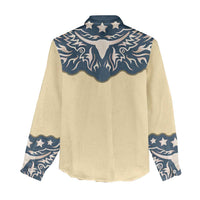 Vintage Western Yoke Shirt Ornament Style Women Casual Shirt - Wonder Print Shop