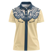 Vintage Western Yoke Shirt Ornament Style Women Polo Shirt - Wonder Print Shop