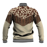 Vintage Western Cow Yoke Shirt Fringe Style Baseball Jacket - Wonder Print Shop