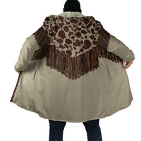 Vintage Western Cow Yoke Shirt Fringe Style Cloak - Wonder Print Shop