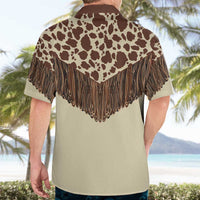 Vintage Western Cow Yoke Shirt Fringe Style Hawaiian Shirt - Wonder Print Shop