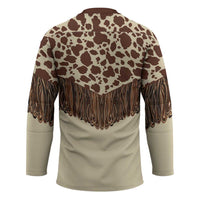 Vintage Western Cow Yoke Shirt Fringe Style Hockey Jersey - Wonder Print Shop