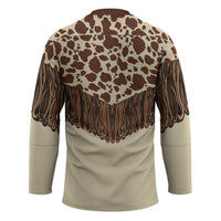 Vintage Western Cow Yoke Shirt Fringe Style Hockey Jersey - Wonder Print Shop