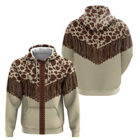 Vintage Western Cow Yoke Shirt Fringe Style Hoodie - Wonder Print Shop