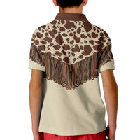 Vintage Western Cow Yoke Shirt Fringe Style Kid Polo Shirt - Wonder Print Shop