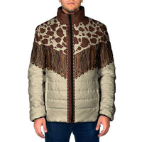 Vintage Western Cow Yoke Shirt Fringe Style Padded Jacket - Wonder Print Shop