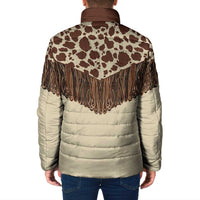 Vintage Western Cow Yoke Shirt Fringe Style Padded Jacket - Wonder Print Shop