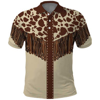 Vintage Western Cow Yoke Shirt Fringe Style Polo Shirt - Wonder Print Shop
