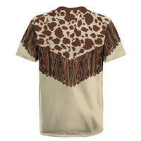 Vintage Western Cow Yoke Shirt Fringe Style Rugby Jersey - Wonder Print Shop