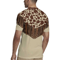 Vintage Western Cow Yoke Shirt Fringe Style Rugby Jersey - Wonder Print Shop