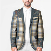 Vintage Western Flowers Yoke Shirt Style Blazer Gingham - Wonder Print Shop
