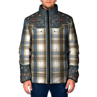 Vintage Western Flowers Yoke Shirt Style Padded Jacket Gingham - Wonder Print Shop