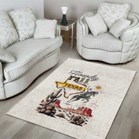 Texas Heritage Vintage Style Area Rug Howdy Y’all and Lone Star State - Wonder Print Shop