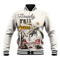 Texas Heritage Vintage Style Baseball Jacket Howdy Y’all and Lone Star State - Wonder Print Shop