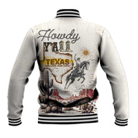 Texas Heritage Vintage Style Baseball Jacket Howdy Y’all and Lone Star State - Wonder Print Shop