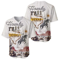 Texas Heritage Vintage Style Baseball Jersey Howdy Y’all and Lone Star State - Wonder Print Shop