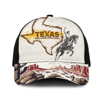 Texas Heritage Vintage Style Baseball Net Cap Howdy Y’all and Lone Star State - Wonder Print Shop
