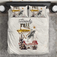 Texas Heritage Vintage Style Bedding Set Howdy Y’all and Lone Star State - Wonder Print Shop